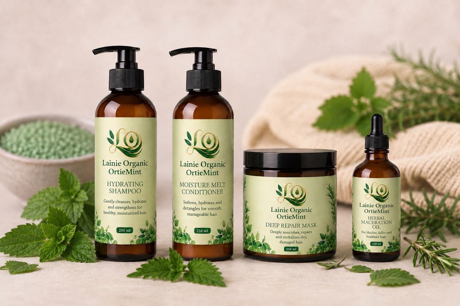 Moisture Melt Conditioner OrtieMint — Après-shampooing fondant naturel pour cheveux texturés